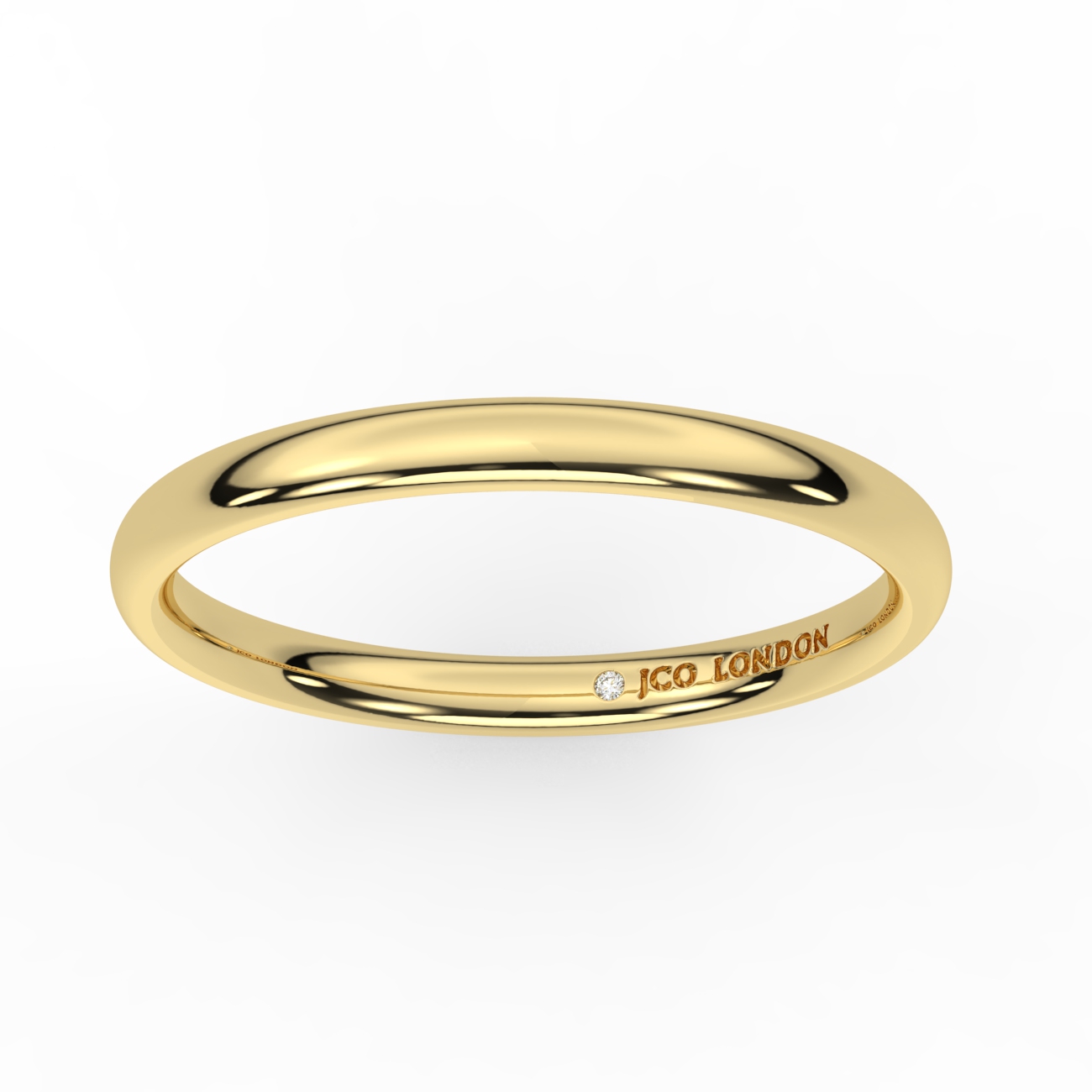 Shallow Court Plain Wedding Band