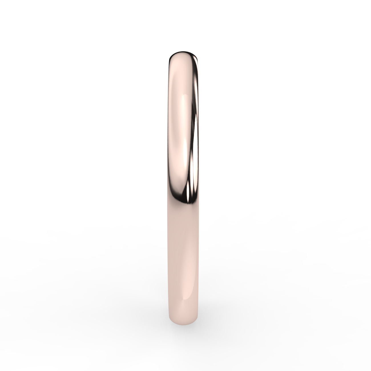 Shallow Court Plain Wedding Band