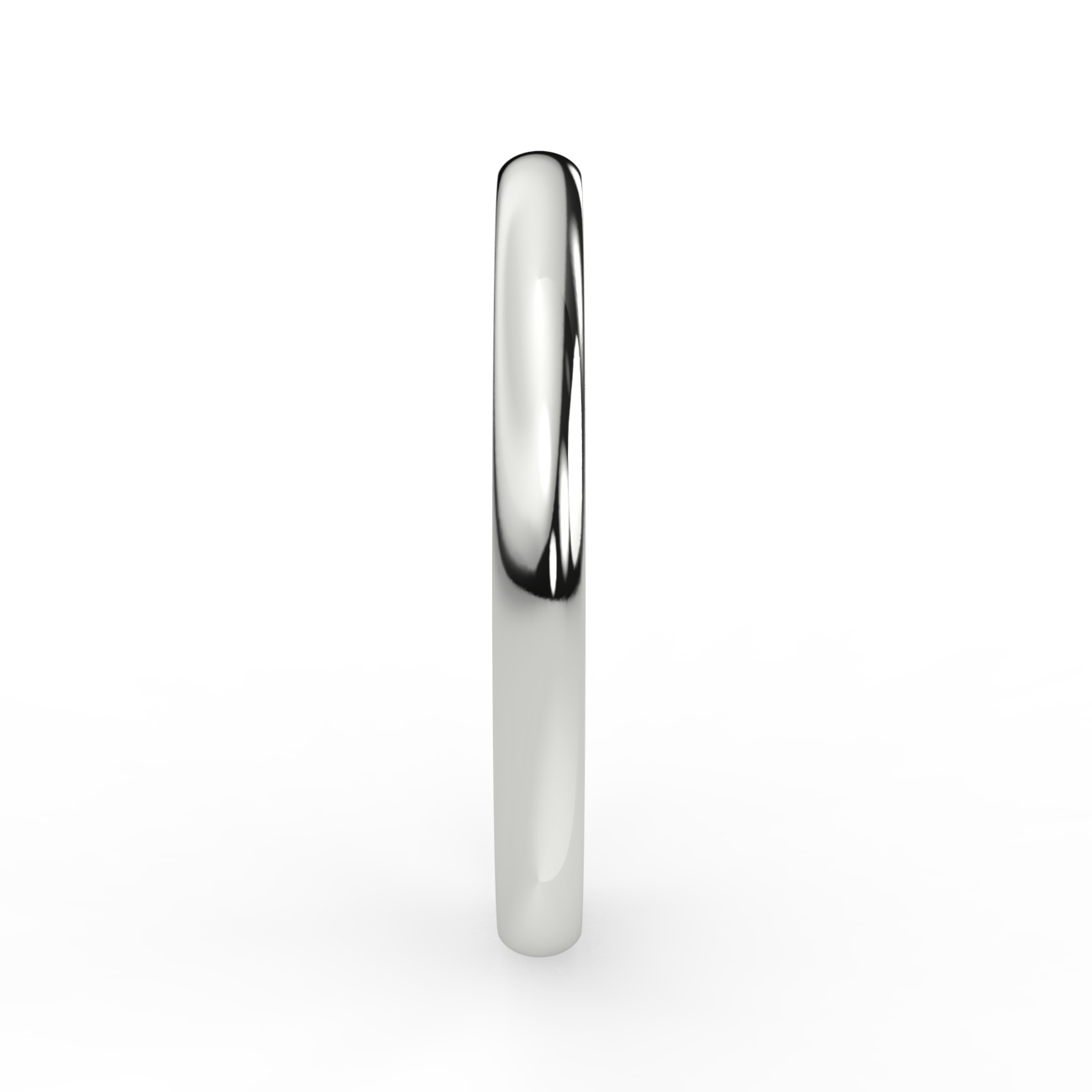 Shallow Court Plain Wedding Band