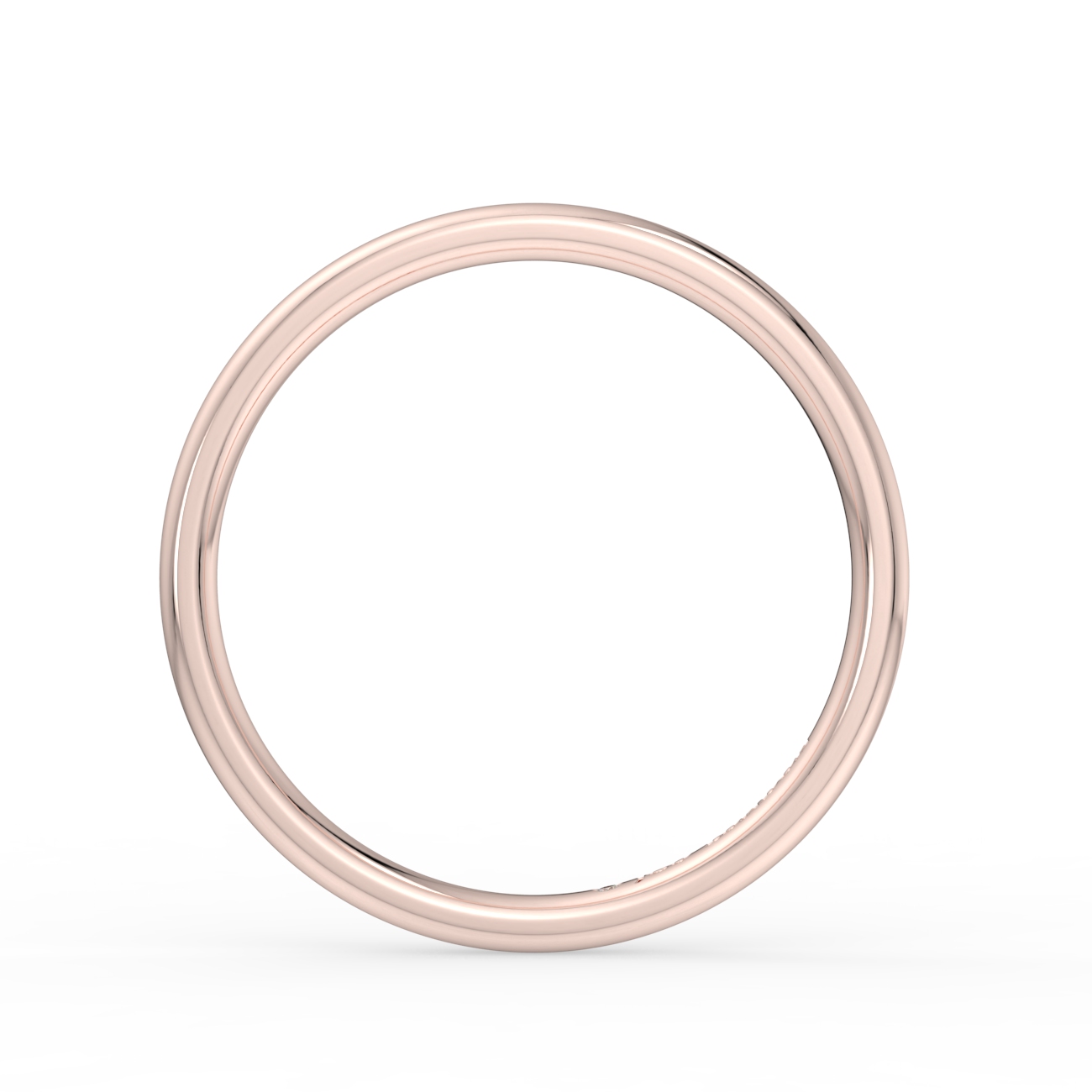 Shallow Court Plain Wedding Band