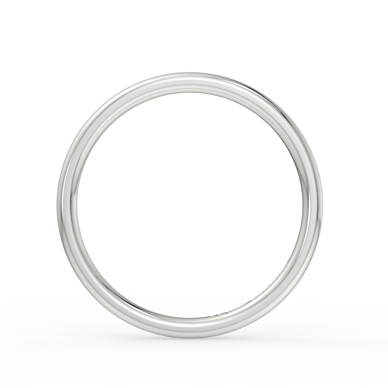 Shallow Court Plain Wedding Band