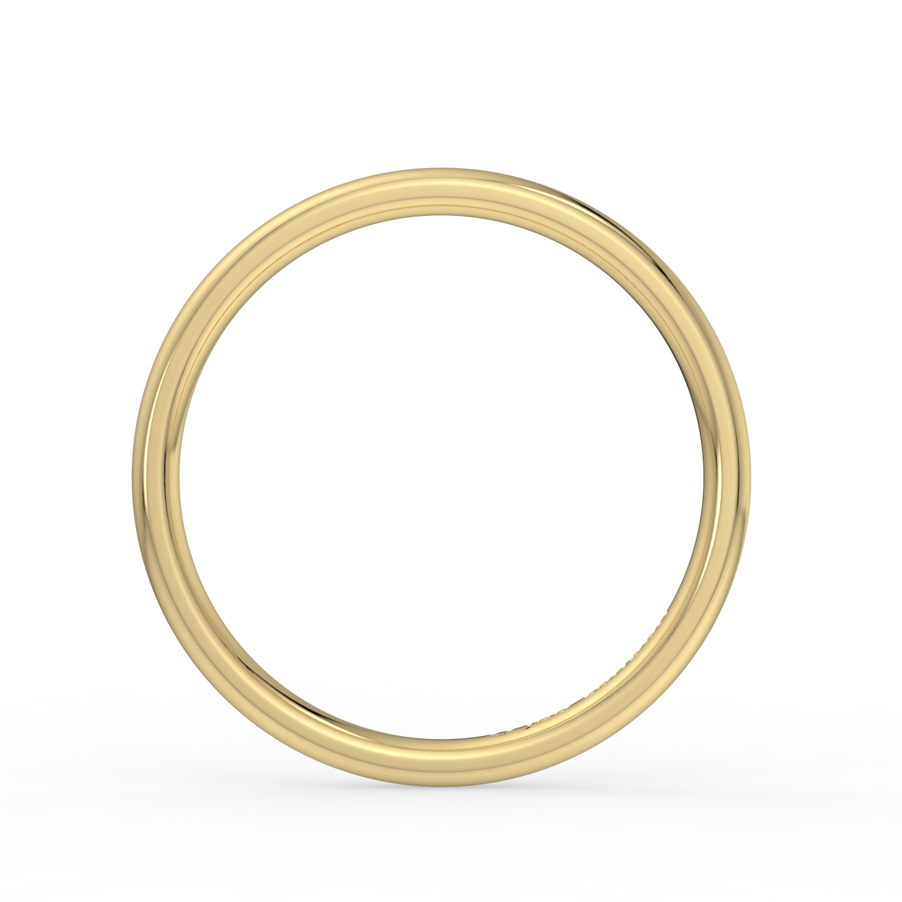 Shallow Court Plain Wedding Band