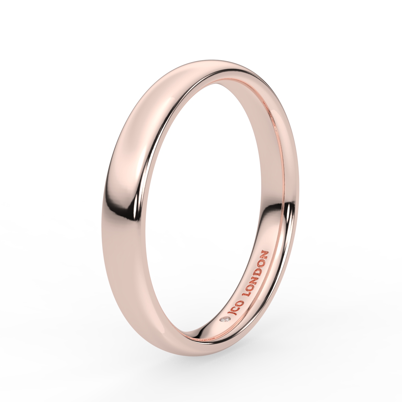 Shallow Court Plain Wedding Band