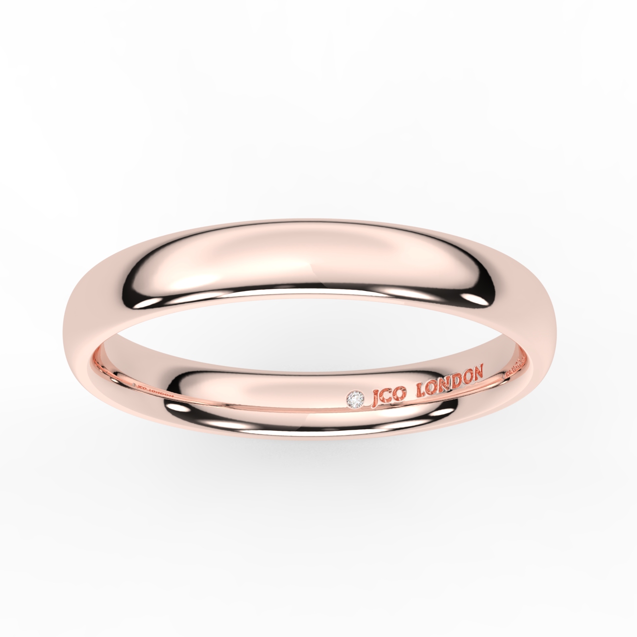 Shallow Court Plain Wedding Band