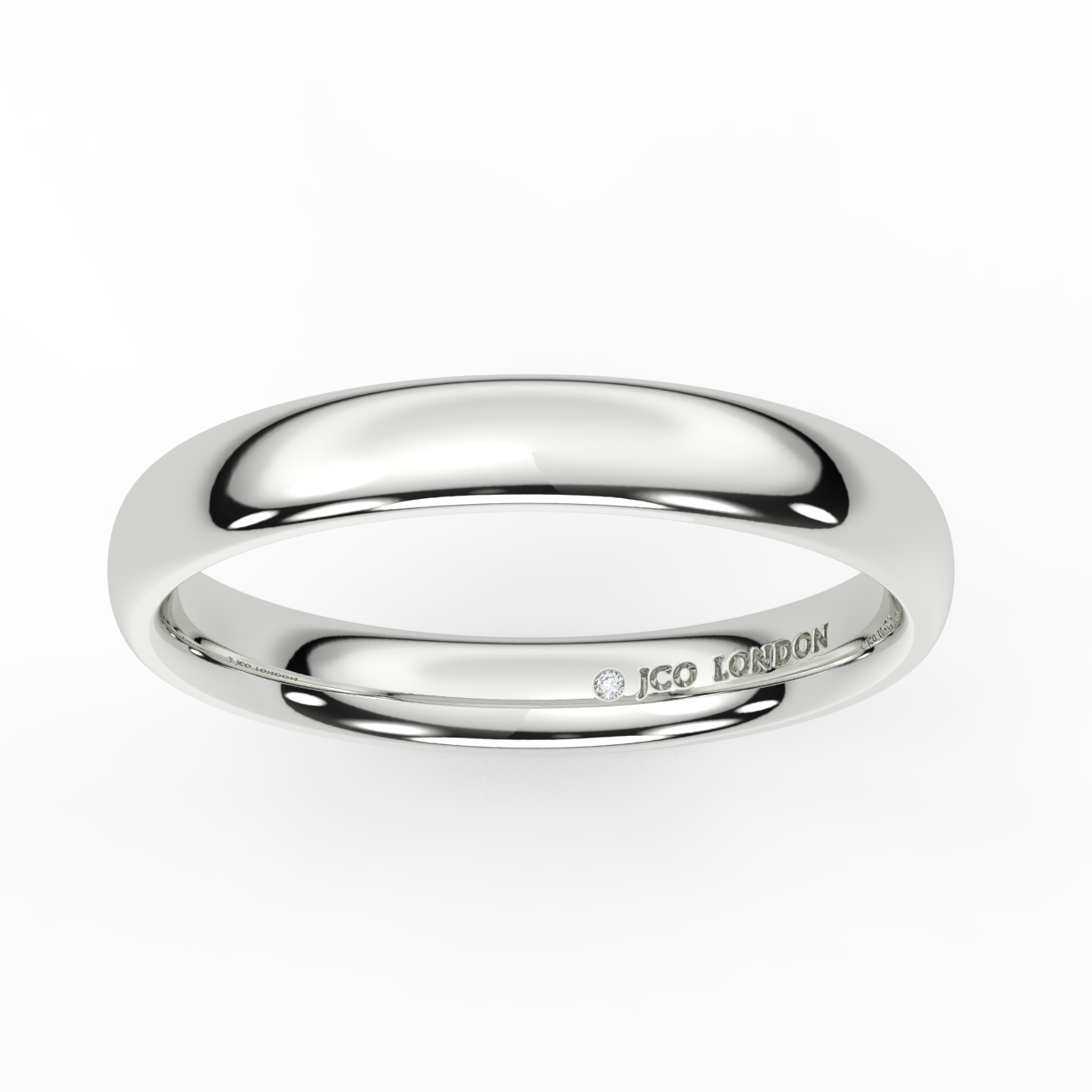 Shallow Court Plain Wedding Band