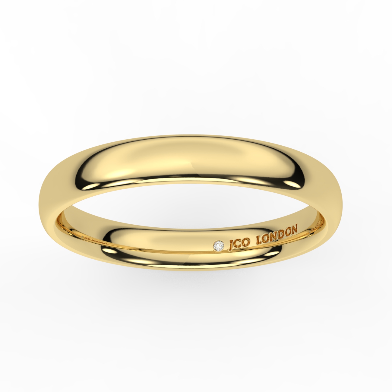 Shallow Court Plain Wedding Band