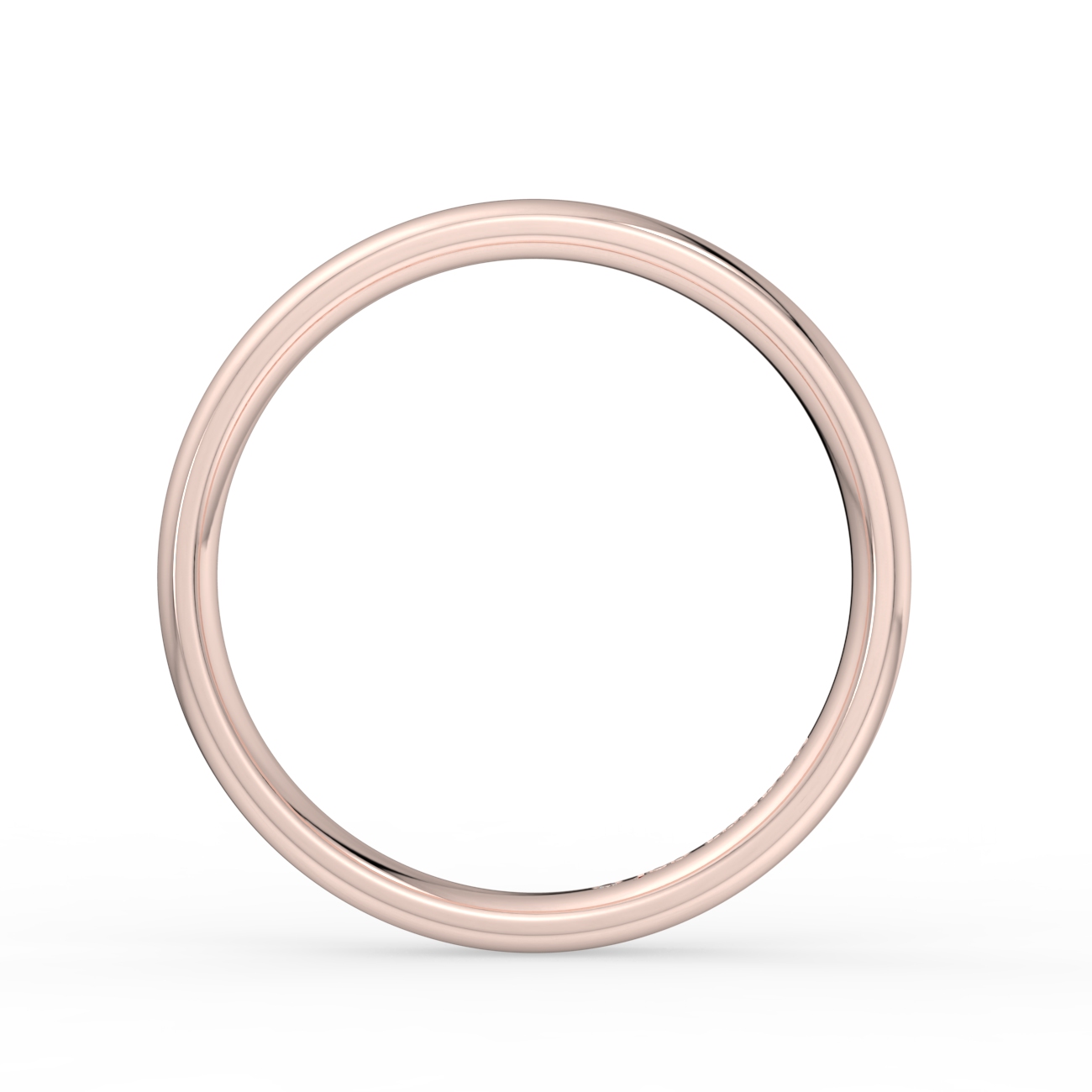 Shallow Court Plain Wedding Band