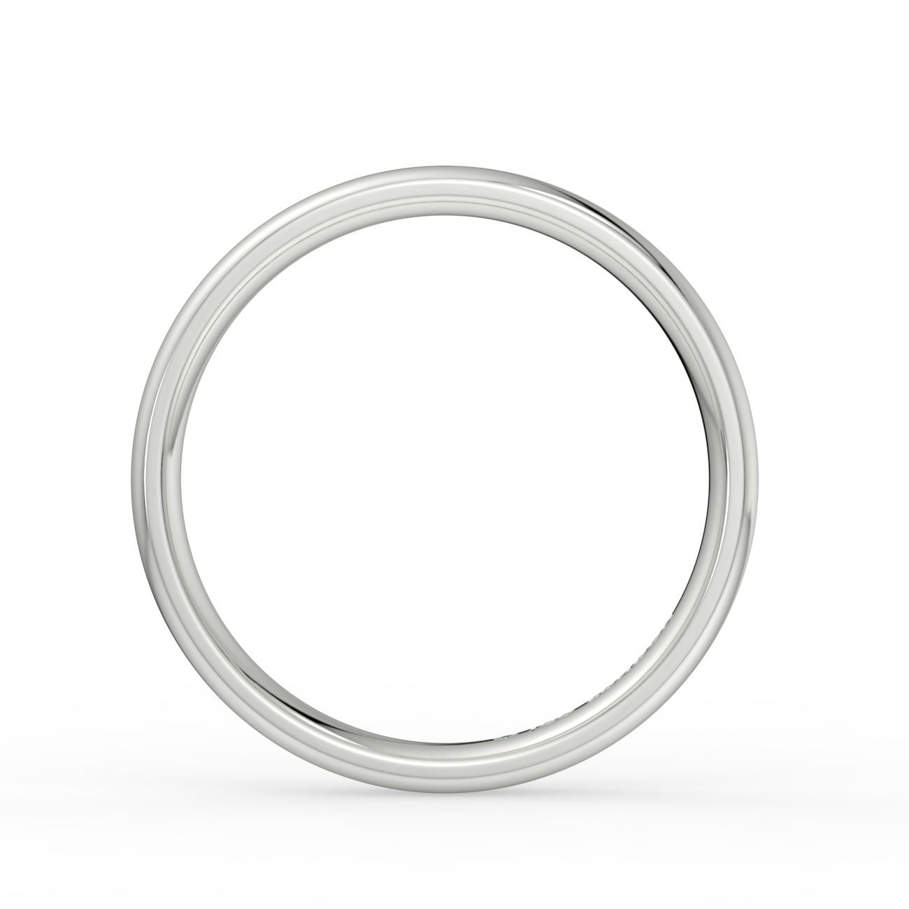 Shallow Court Plain Wedding Band