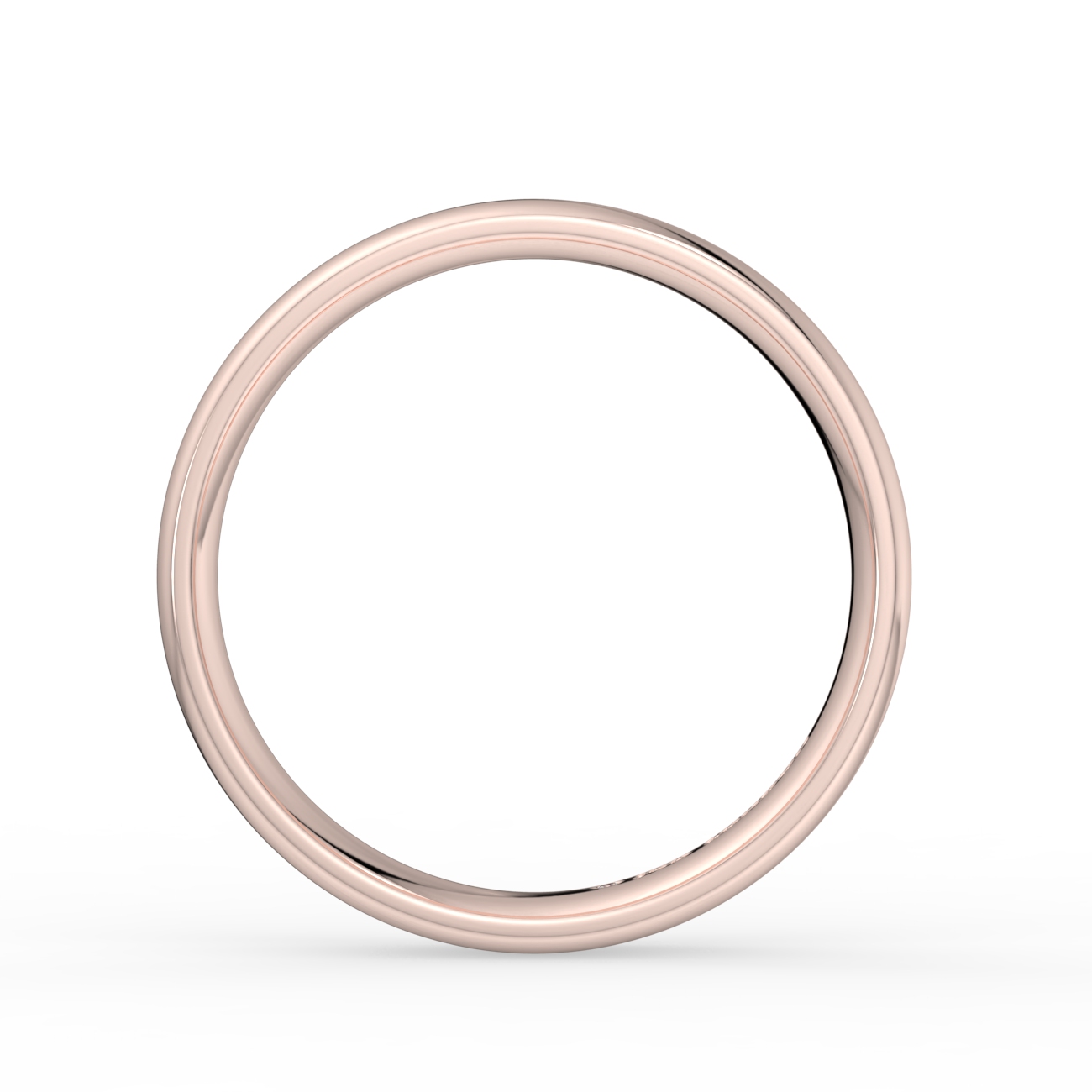 Shallow Court Plain Wedding Band