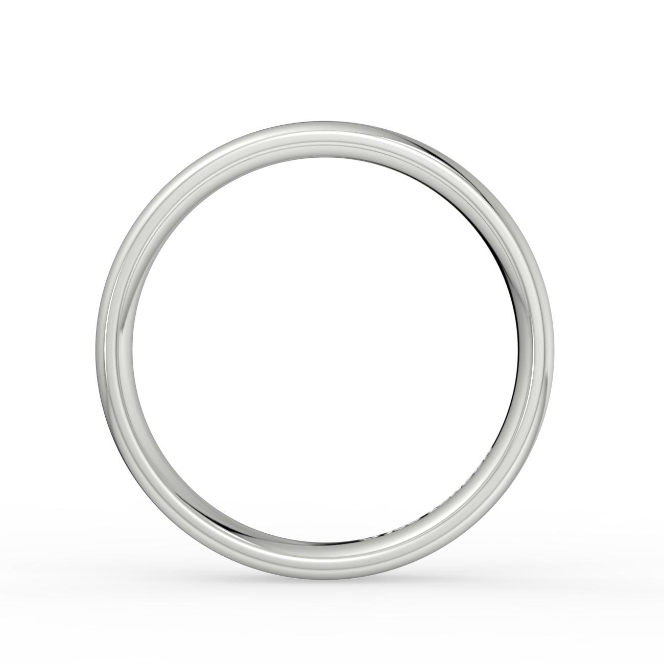 Shallow Court Plain Wedding Band