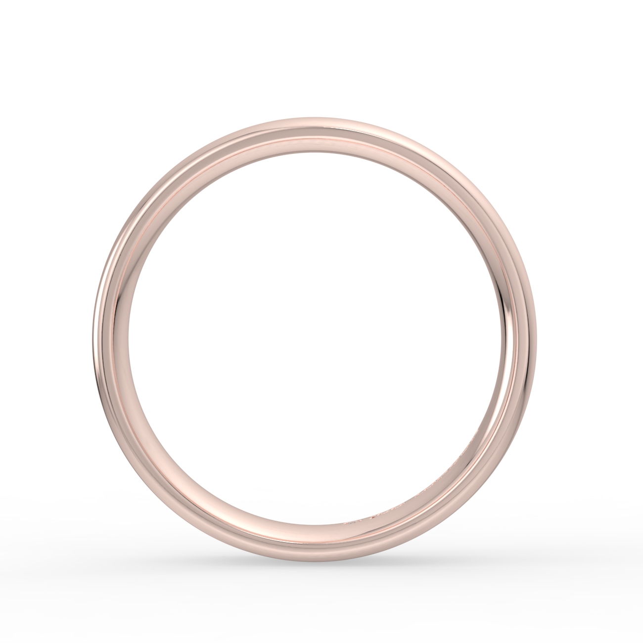 Shallow Court Plain Wedding Band