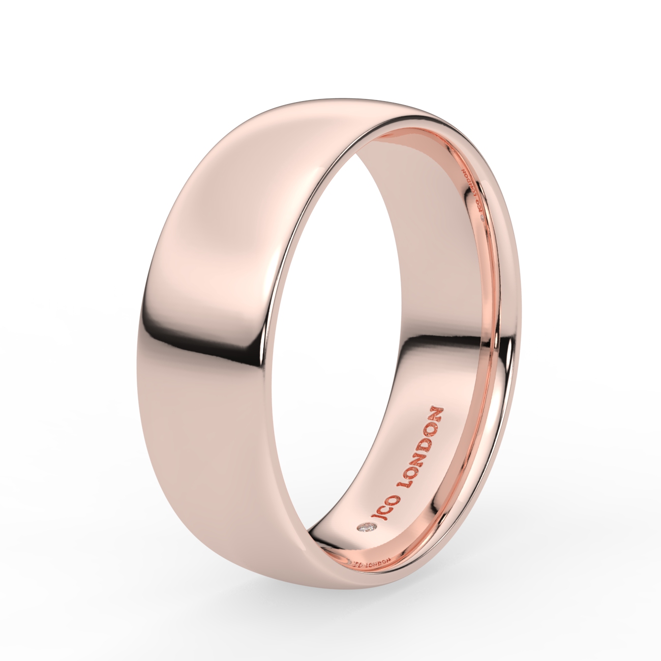 Shallow Court Plain Wedding Band