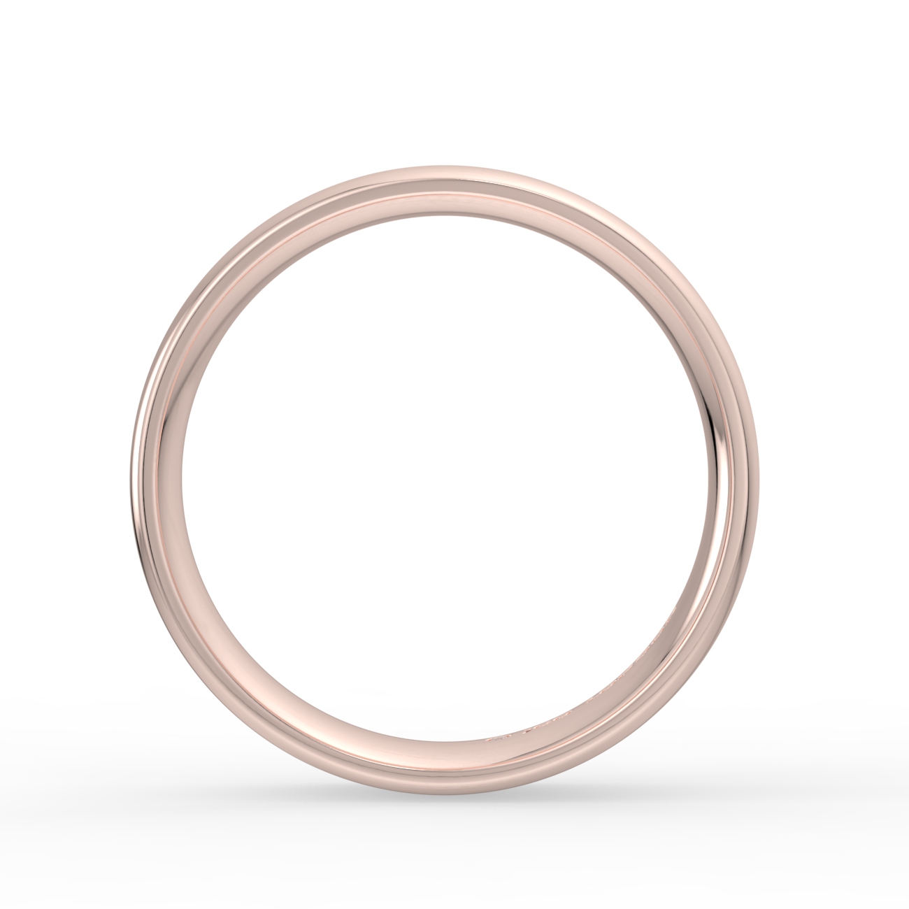 Shallow Court Plain Wedding Band