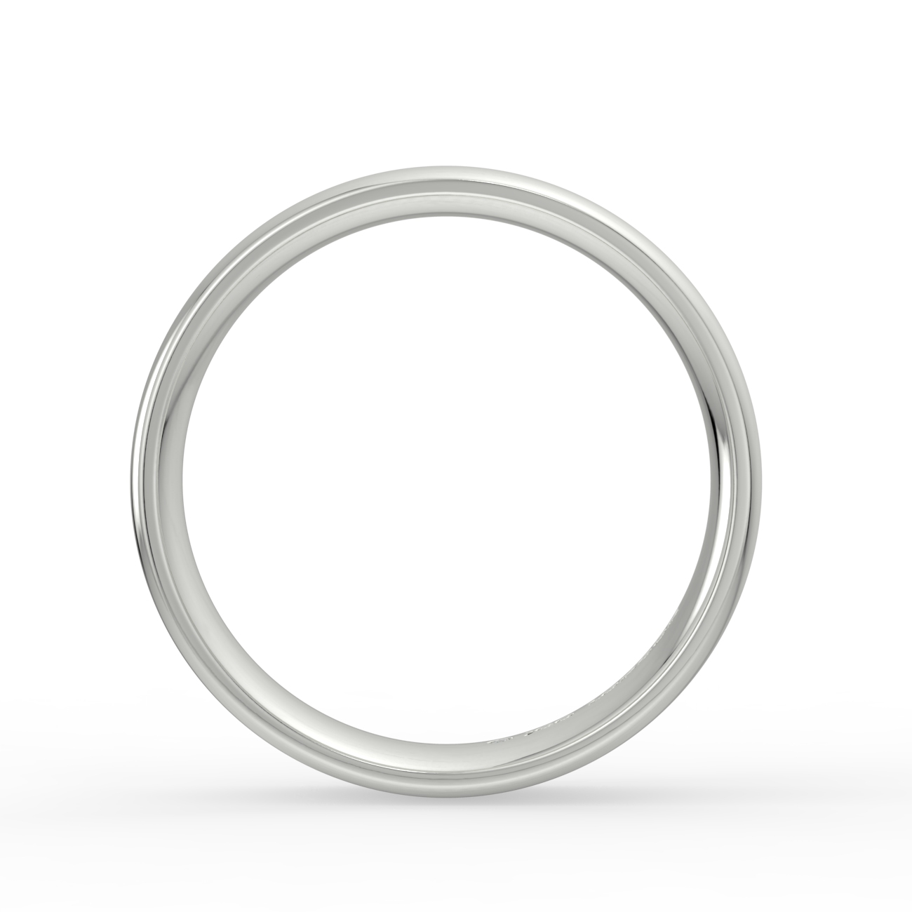 Shallow Court Plain Wedding Band